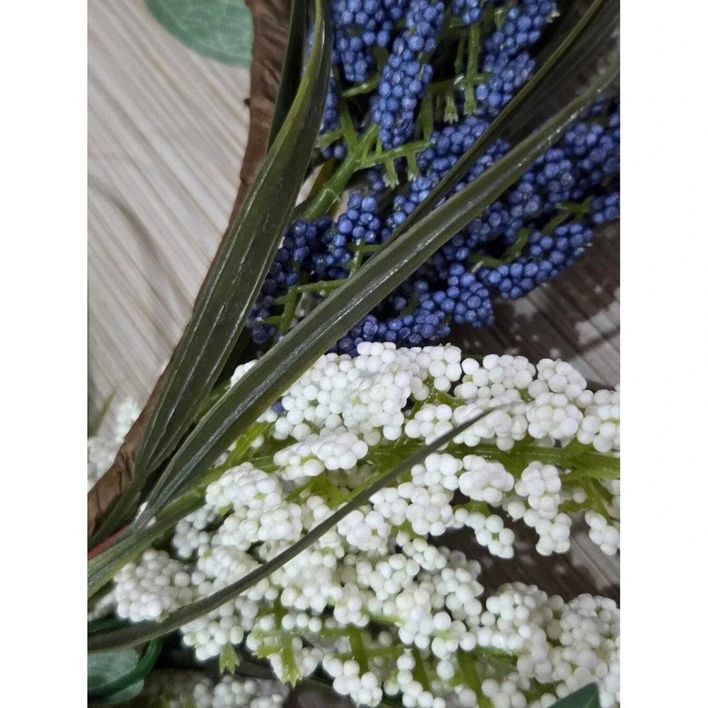 Patriotic Americana Red White And Blue Floral Botanical‎ Mantel Garland